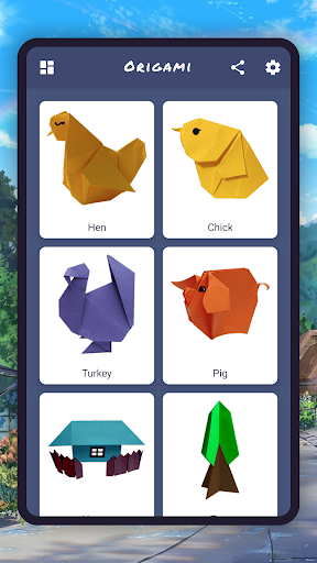 Origami animals. Farm DIY