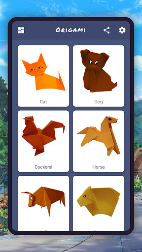 Origami animals. Farm DIY